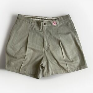 Tommy Bahama Silk Shorts Casual Preppy Summer Vacation‎ Beige Tan Men's size 35